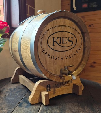 10L Kies Branded Port Keg Full - Silver Band